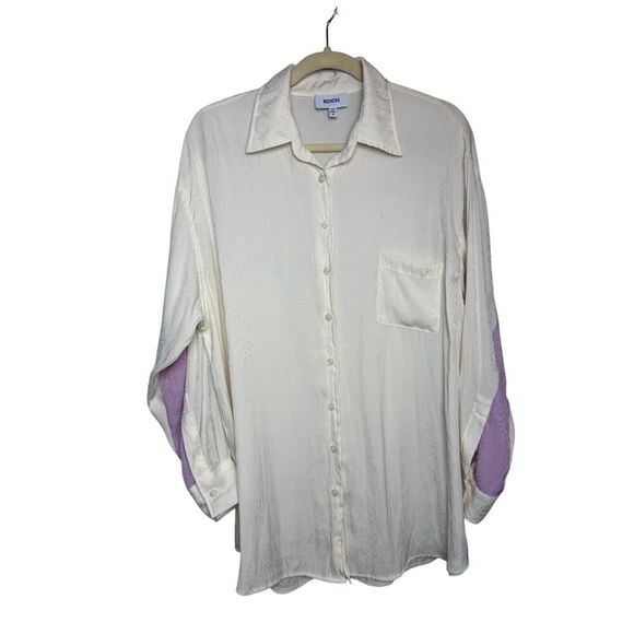 KOCH Long Sleeve Button Down Blouse Women's Sz. M - Picture 1 of 4